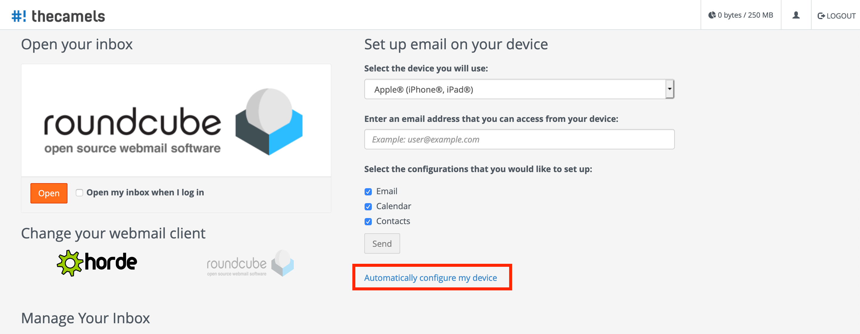 chamberlain university email setup for mail mac