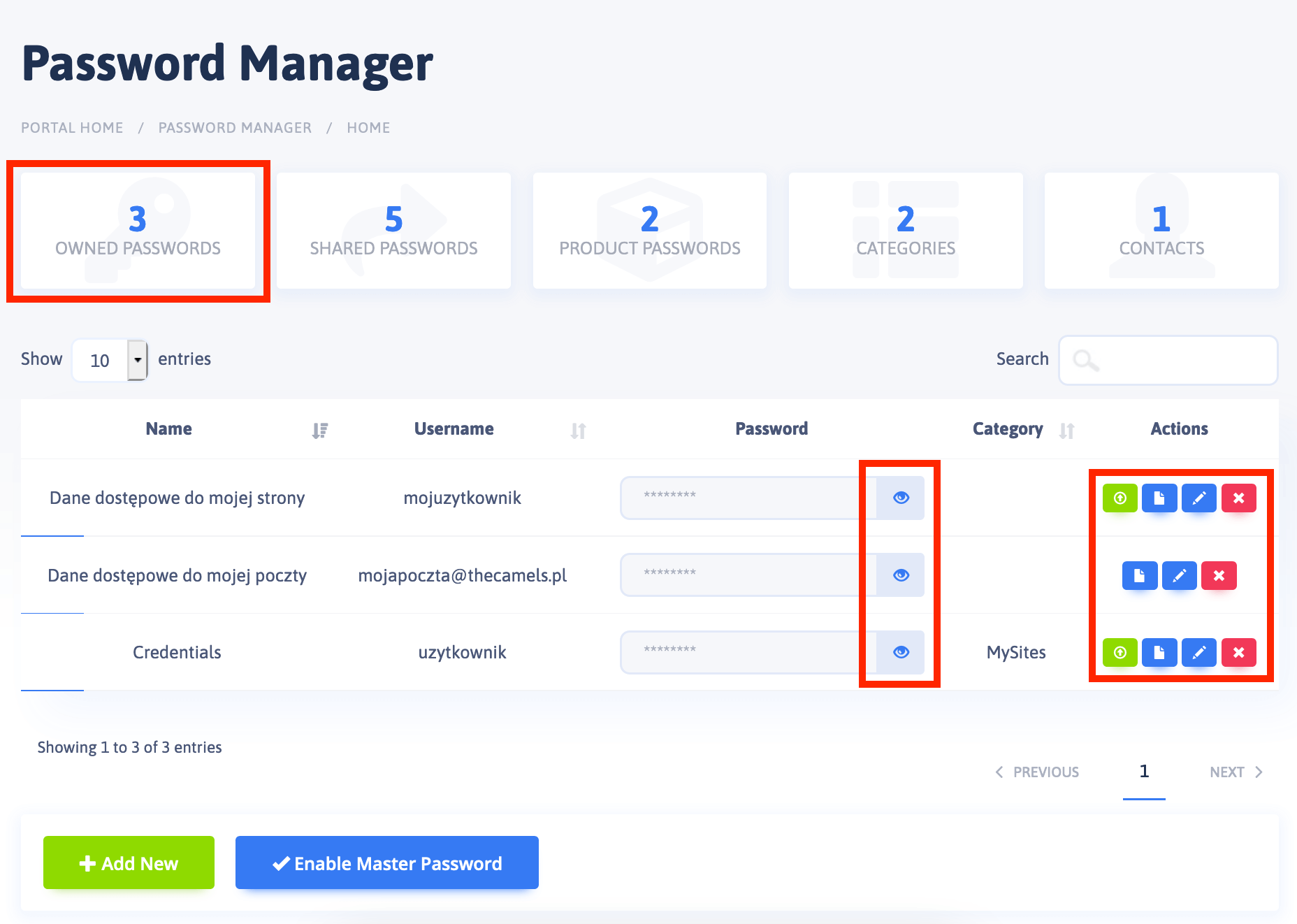 Password Manager - Add new